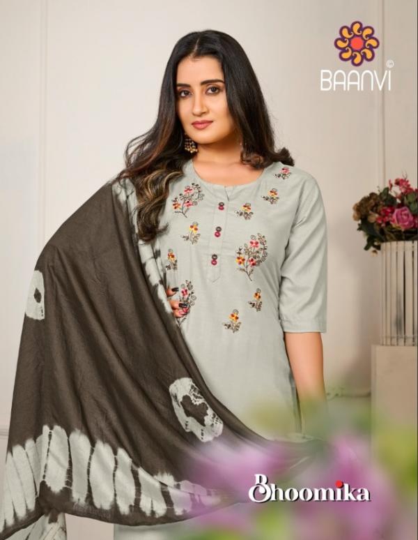 Baanvi Bhoomika Embroidery Designer Readymade Suit